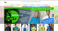 Desktop Screenshot of cottonfrog.co.uk